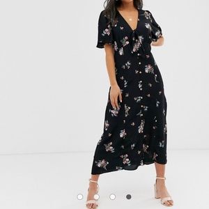ASOS- New Look tie front button down dress